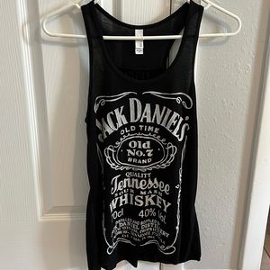 Black Jack Daniels racer back tank